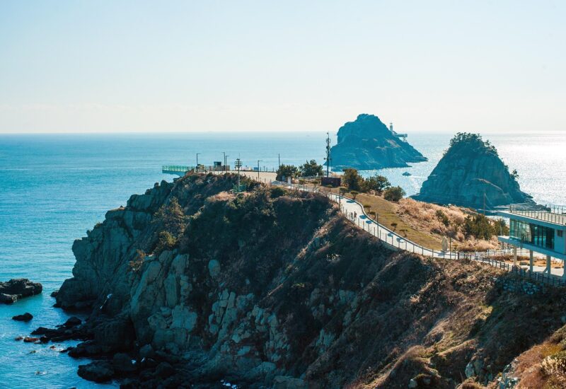 Skywalk over the sea in Busan