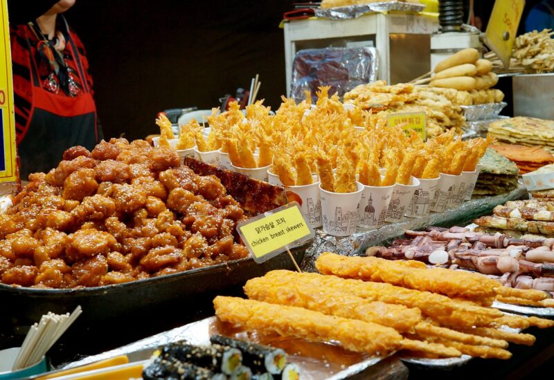 Ssiat hotteok (seed-filled sweet pancake) at BIFF Square street stall in Busan