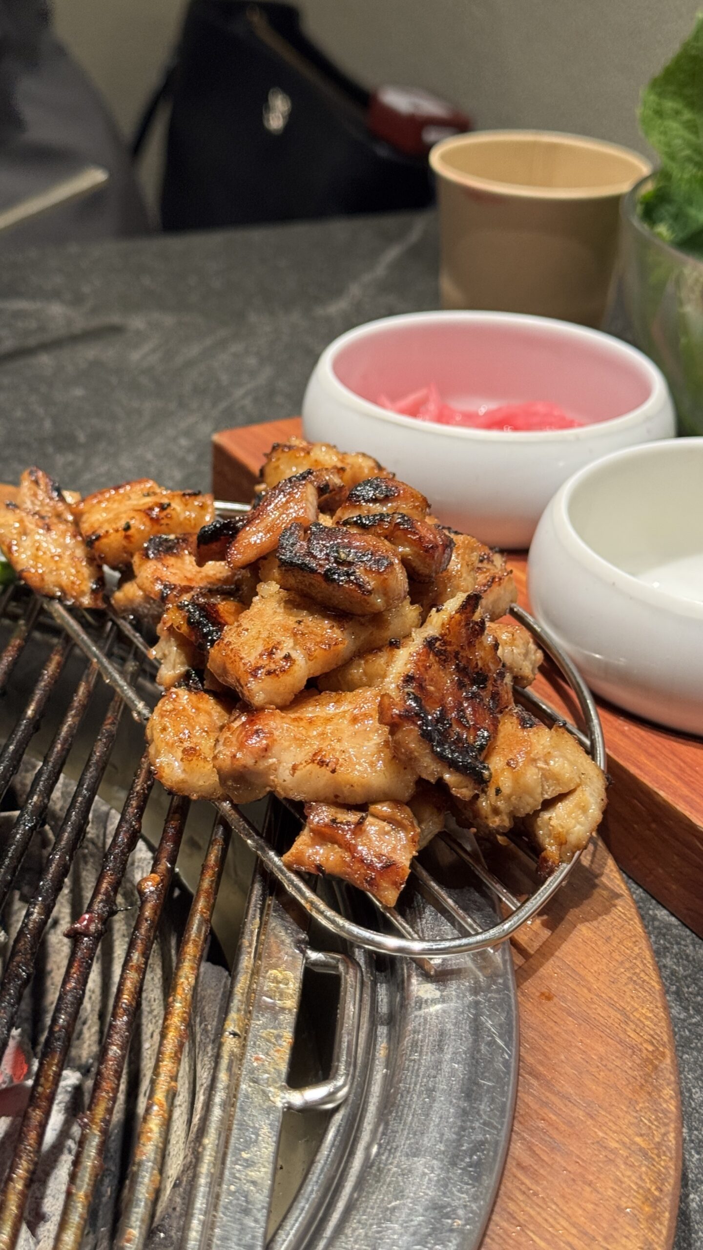 Grilled pork galbi ribs at Gilchon Seomyeon Busan