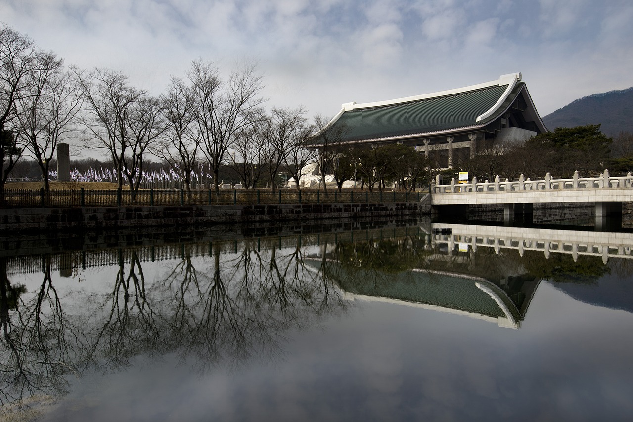 Historic palace gate in Korea