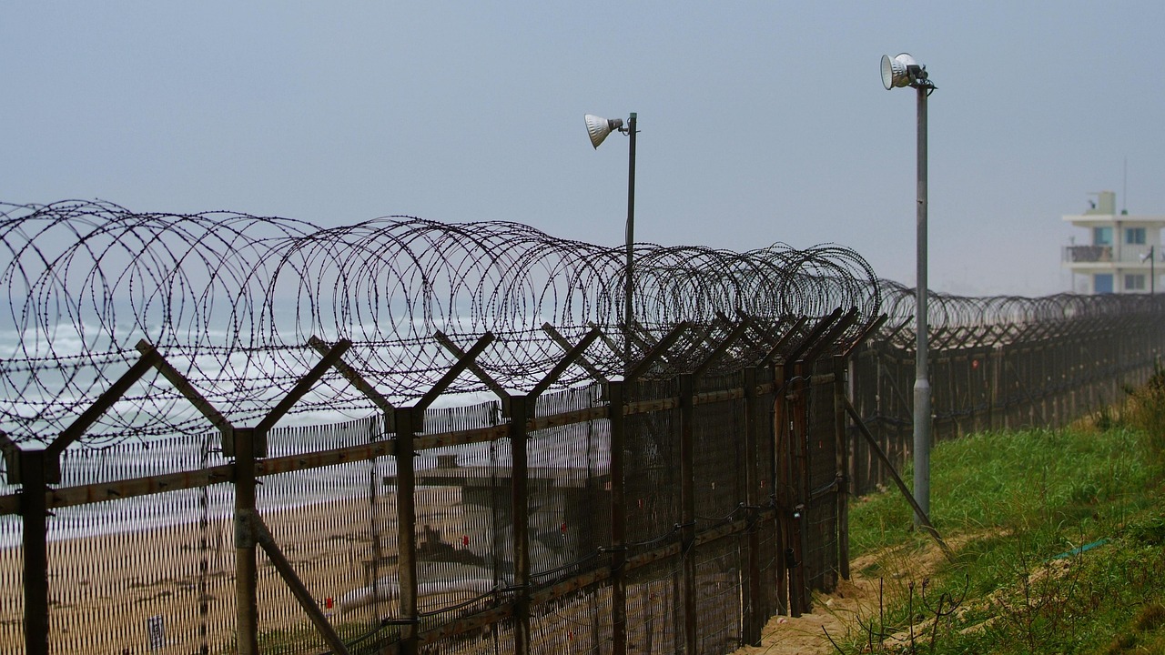 The DMZ between North and South Korea